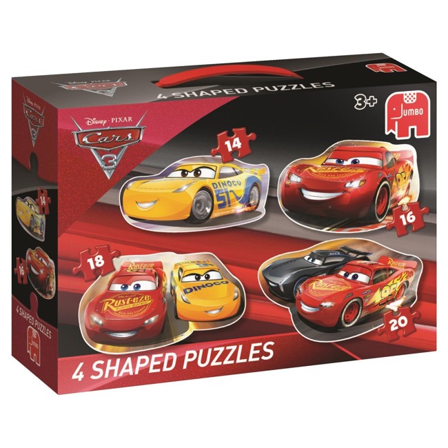 Disney "Cars 3" Shaped Puzzles in Box - 14/16/18/20-Piece