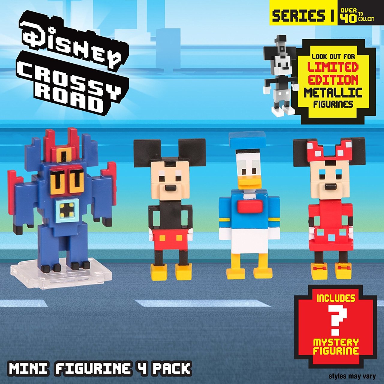 Crossy Road Disney Mini Figures 4 Pk