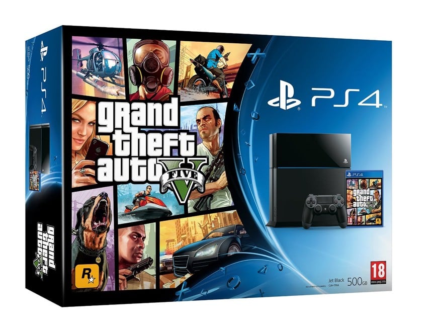 Playstation 4 Console 500GB - Grand Theft Auto V (GTA 5) Bundle