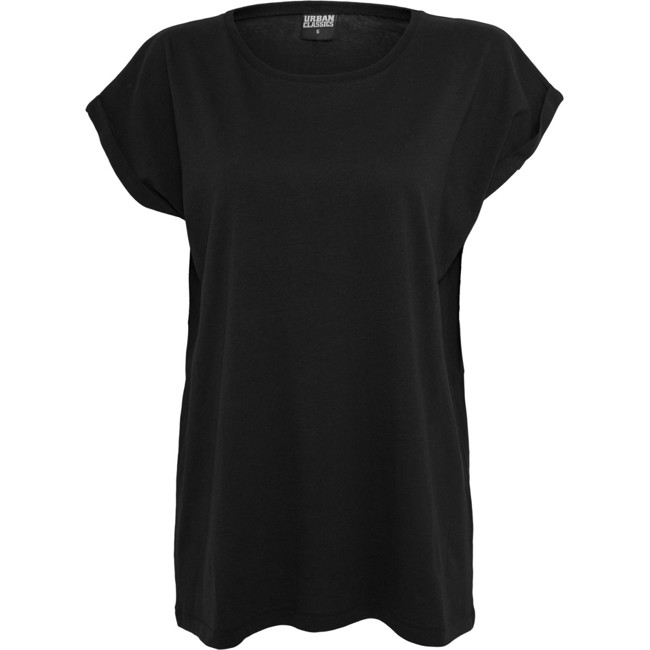 Urban Classics Ladies - EXTENDED SHOULDER Shirt black - XL