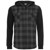 Urban Classics - HOODED Flanell Shirt black / charcoal thumbnail-1
