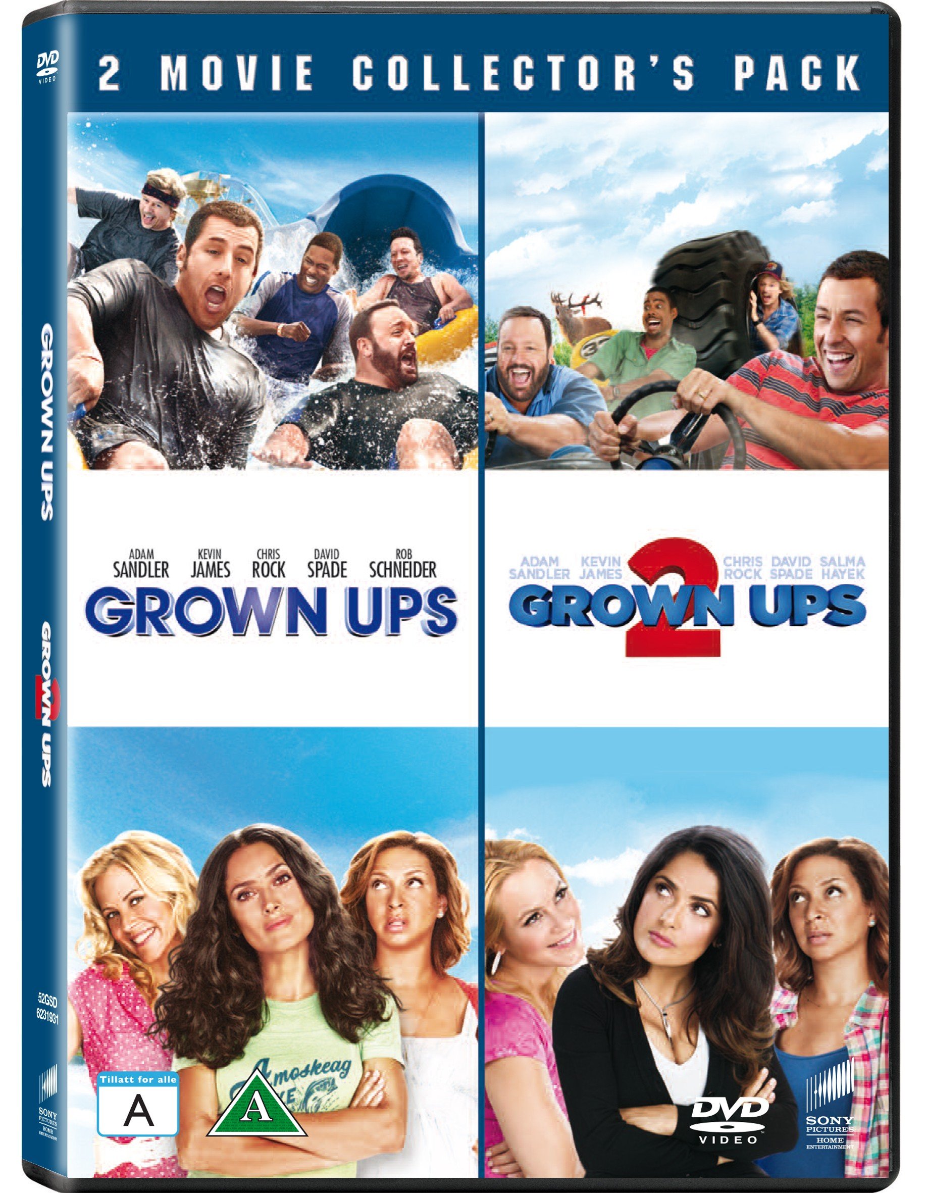 Grown Ups And Grown Ups 2 Drengerove 1 Og 2 2 Disc Dvd