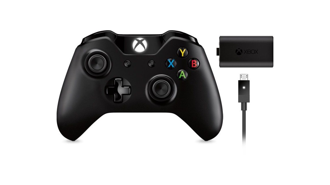 Xbox One Controller Wireless With 3.5mm Headset Jack, Play And Charge Kit bundle (Black)