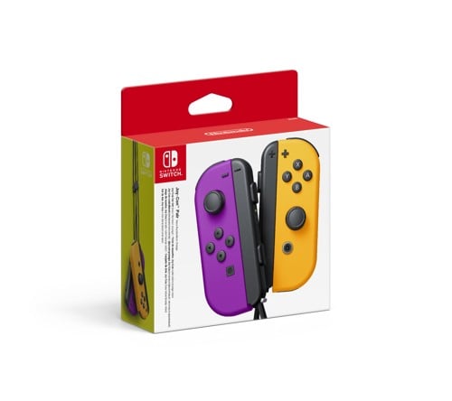 Nintendo Switch Joy-Con Controller Pair - Neon Purple (L) & Neon Orange (R)