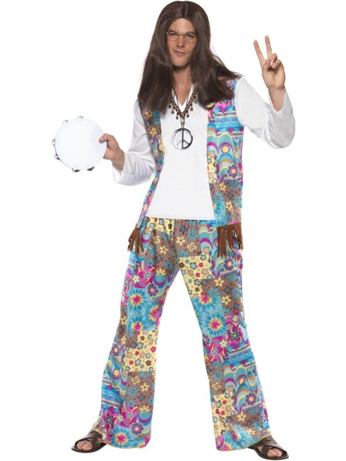 Smiffys - Groovy Hippie Costume  - Medium (38628M)