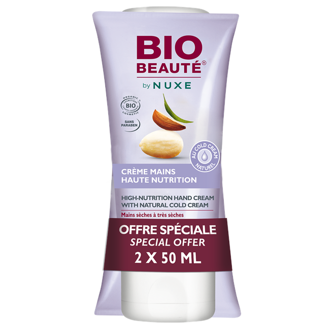 Bio-Beautè by Nuxe - High Nutrition Håndcreme Med Kold Creme 2 x 50 ml
