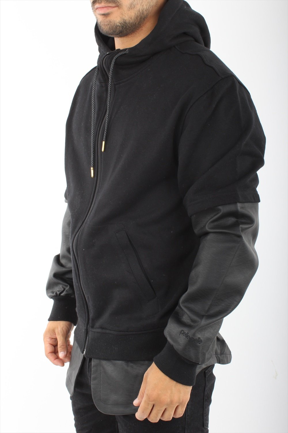 pelle pelle zip hoodie