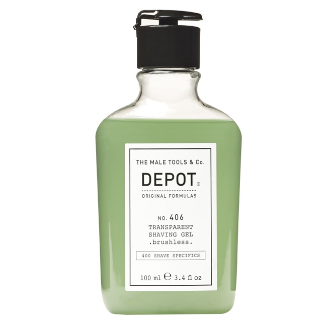 Depot -No. 406 Transparent Shaving Gel Brushless 100 ml
