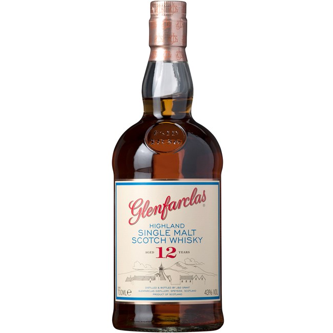 Glenfarclas 12 YO - Speyside Single Malt Whisky - 70 cl