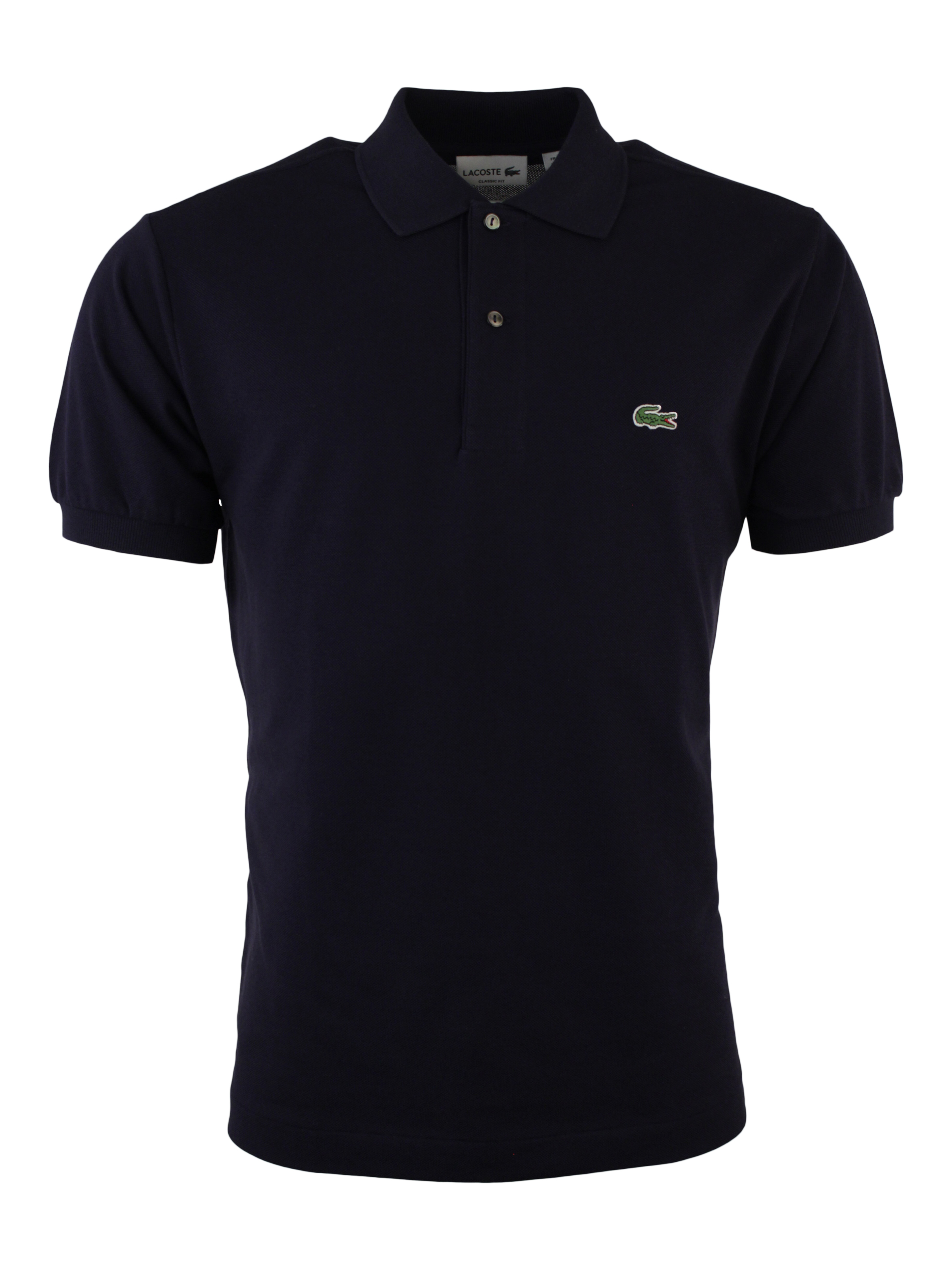 Køb Lacoste 'Ribbed Collar' - Navy