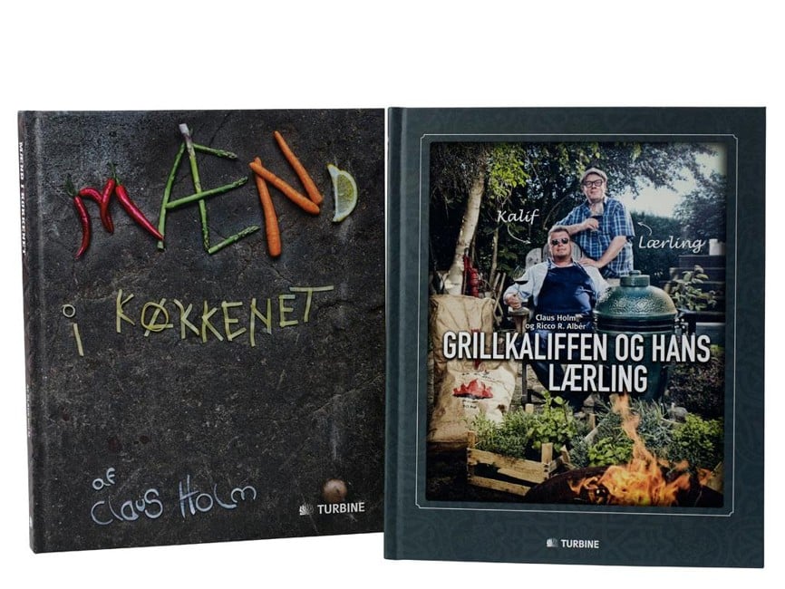 HOLM - Kogebøger 2 Stk. - Mænd i køkkenet / Grillkaliffen og hans lærling