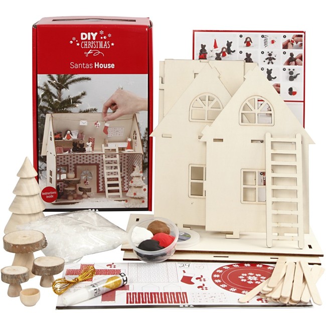 DIY Kit - Materialesæt til Julemandens Hus