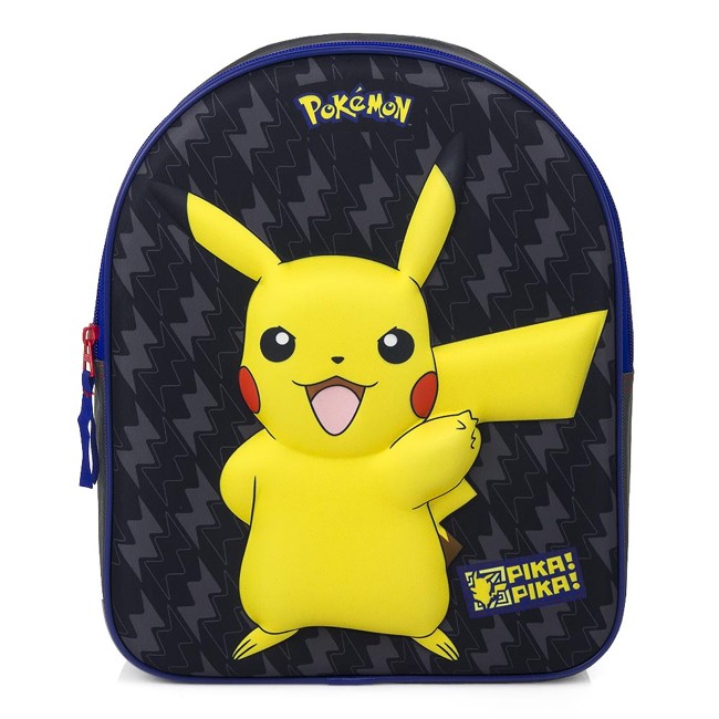 Pokemon Pikachu Taske Junior Rygsæk Bag 3D Design 31x25x12cm