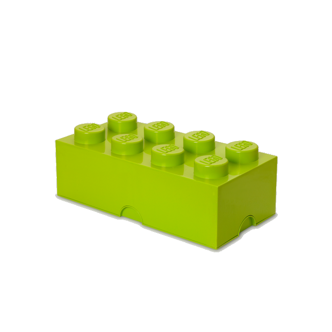Room Copenhagen - LEGO Opbevaringskasse Brick 8 - Gul/grøn