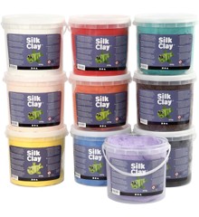 Silk Clay - Assorted farger - 10x650g