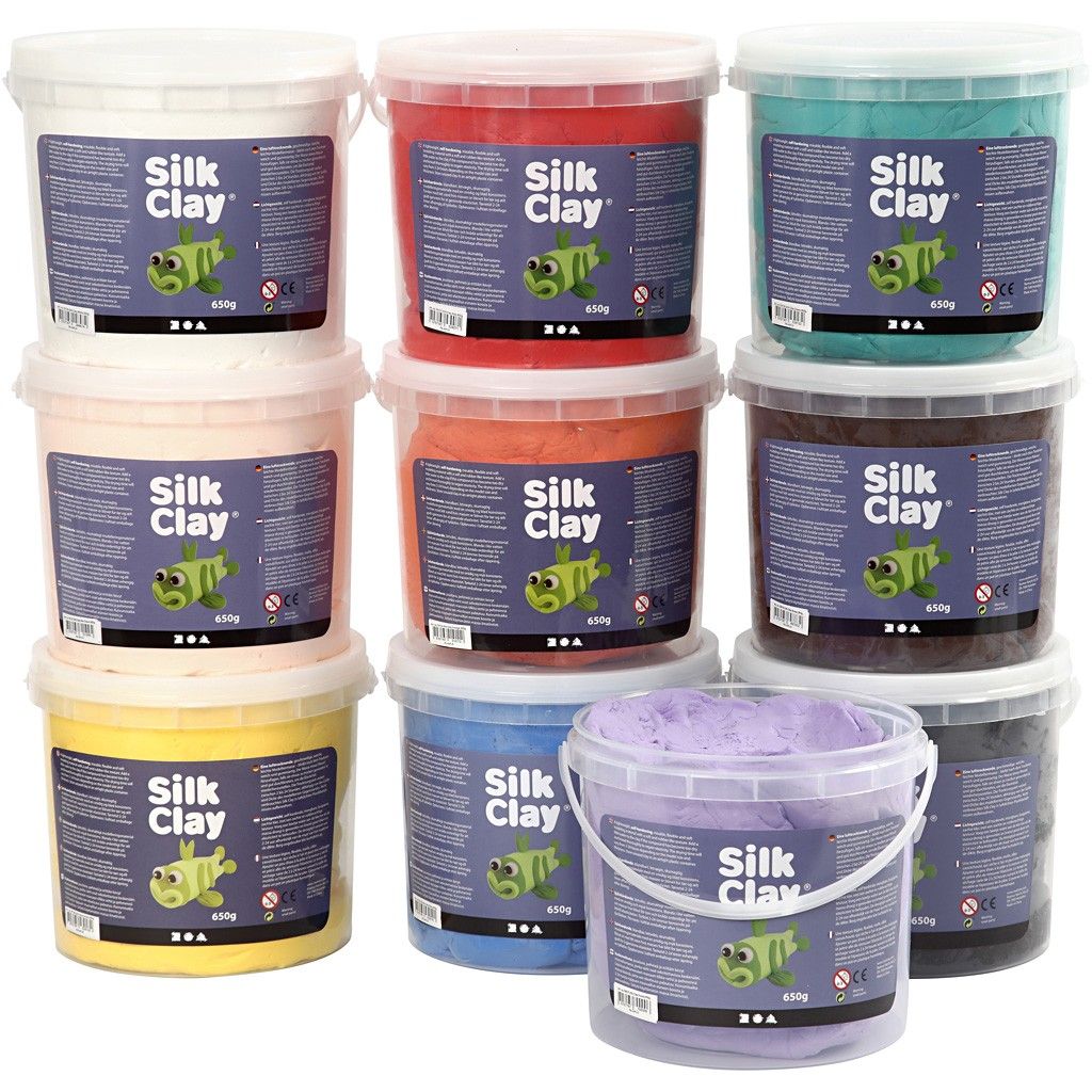 Silk Clay - Sortierte Farben - 10x650g