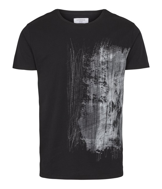 Lindbergh Printed Oversized T-shirt Black