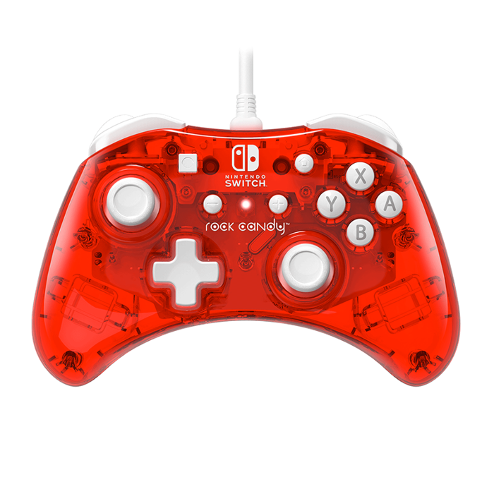 PDP Rock Candy Wired Mini Switch Controller (Stormin-Cherry)