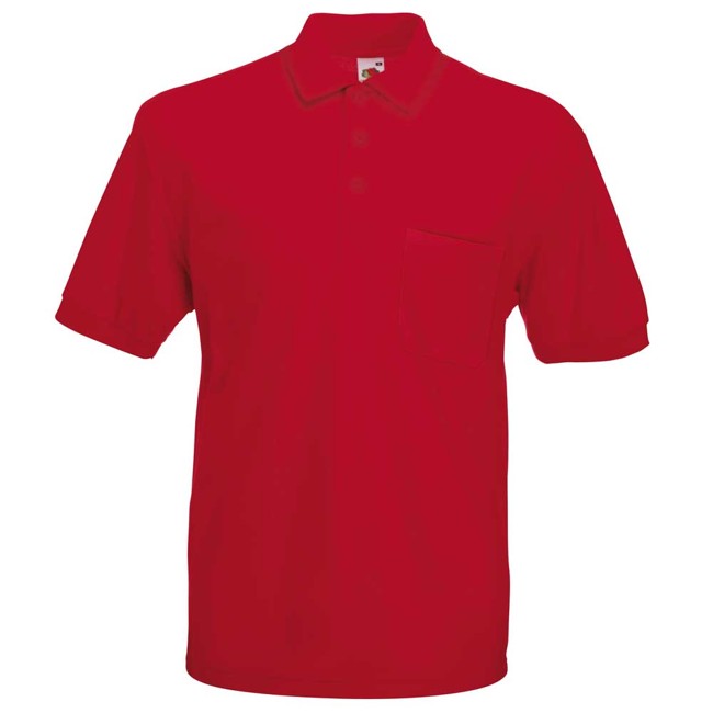 Fruit of the Loom Pique Pocket Polo Shirts