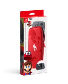 Carrying Case & Screen Protector (Super Mario Odyssey Edition)