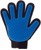 Pet Dog & Cat Grooming Brush Glove Removes Dirt, Hair & Massagers by Play Pets - Blue thumbnail-1