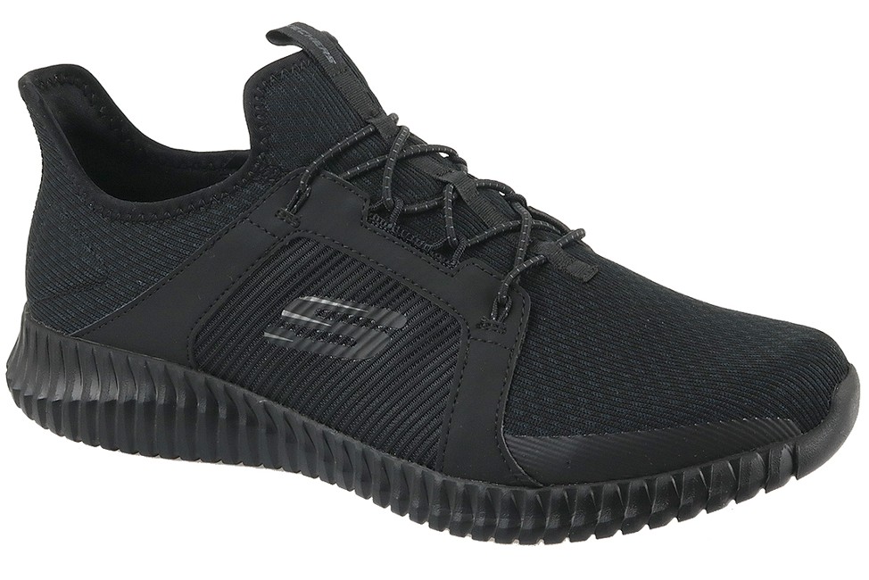 Skechers Elite Flex 52640-BBK, Mens, Black, sneakers