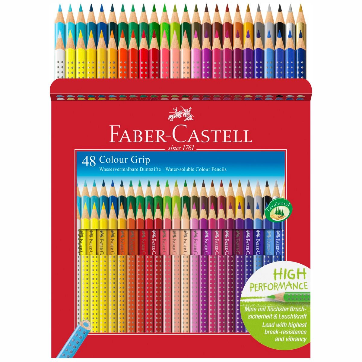 Faber-Castell - Colour Grip Farveblyanter - Æske med 48 stk. (112449)