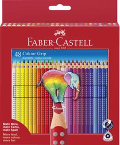 Faber-Castell – Colour Grip Buntstifte – Schachtel mit 48 Stück