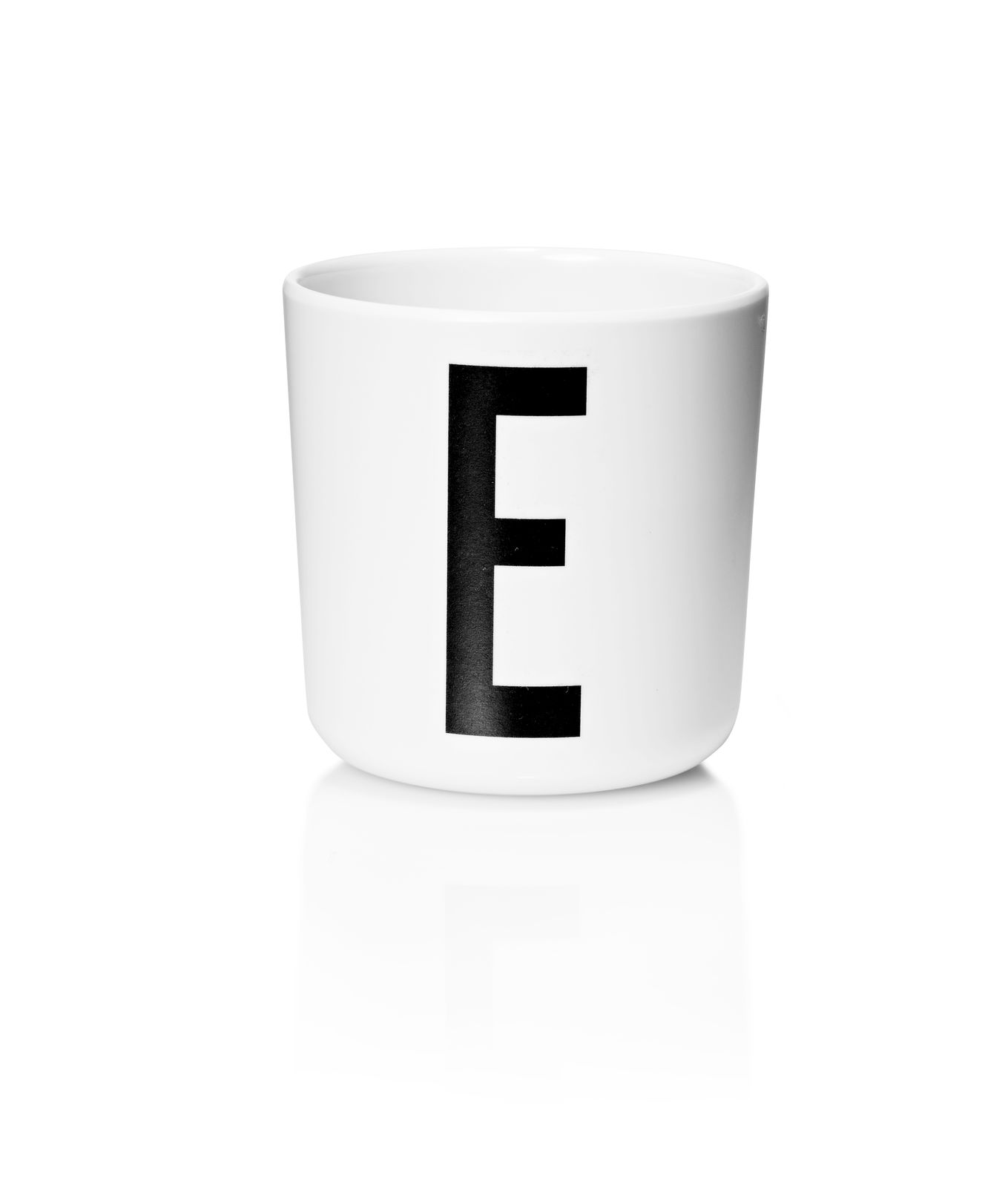 ​Design Letters - Personal Melamine Cup E - White (20201000E)
