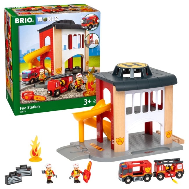 BRIO World - Rescue  - Große Feuerwehr-Station mit Einsatzfahrzeug (33833)