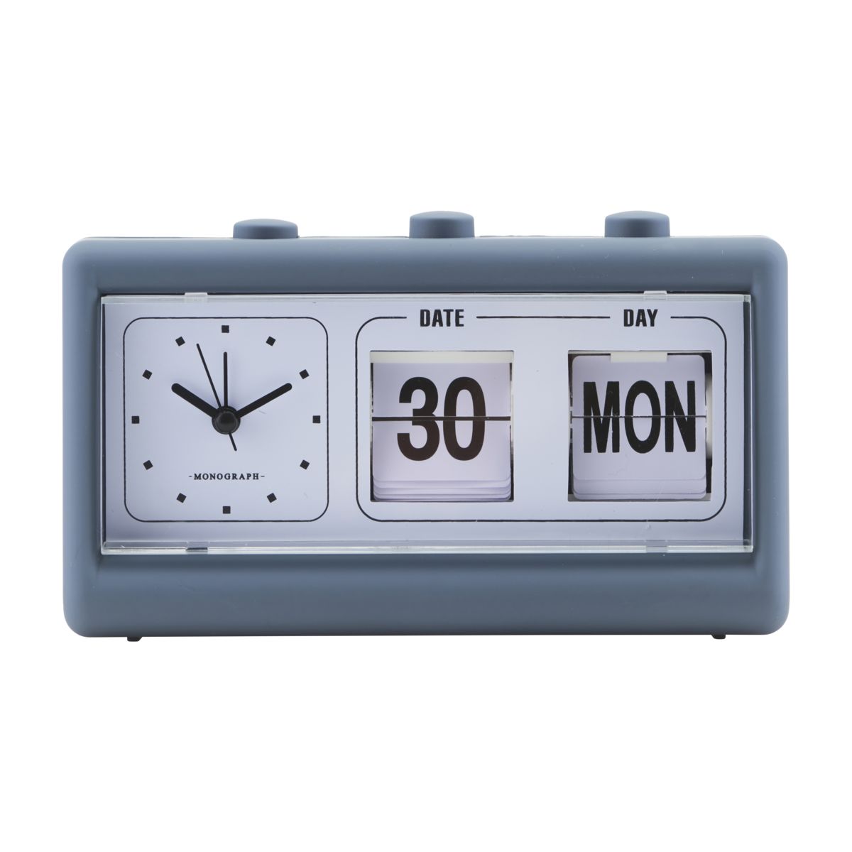 Koop House Doctor Retro Clock w. Alarm and Calendar Blue (MGEA0400)