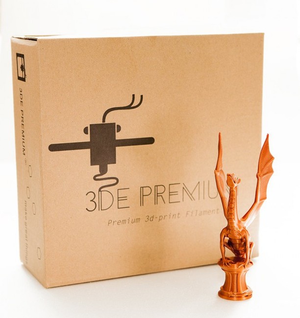 3DE Premium Filament PLA - Silky Copper - 1.75mm