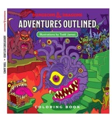 Dungeons and Dragons - Adventures Outlined Coloring Book (WTCC6035)