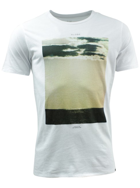 Globe 'Landscape Sunset' T-shirt - Hvid