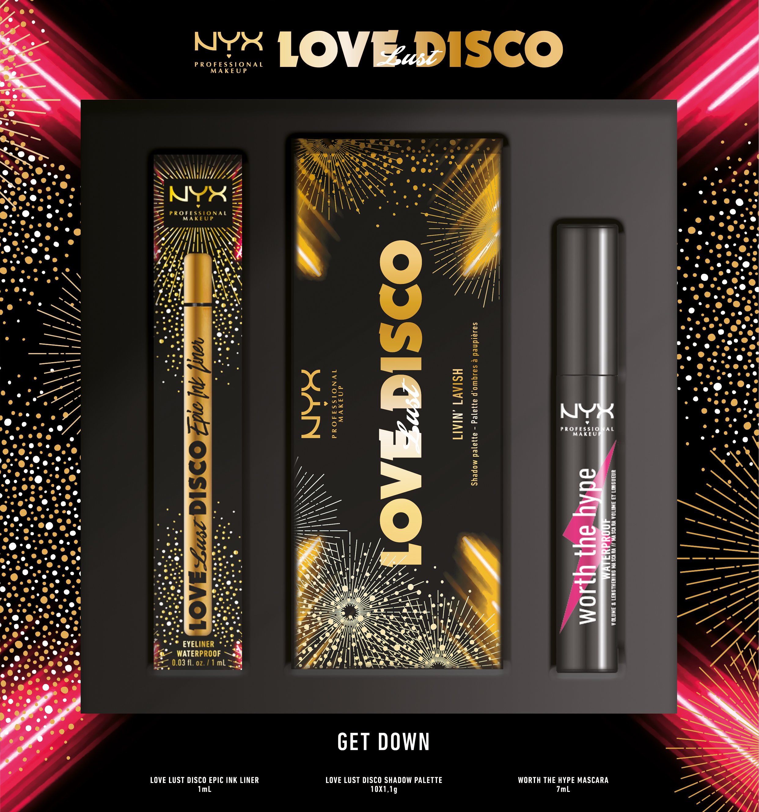 NYX Professional Makeup - Love Lust Disco Shadow Palette - 01 Livin Lash