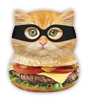 Squishies - Large - Burger Cat
