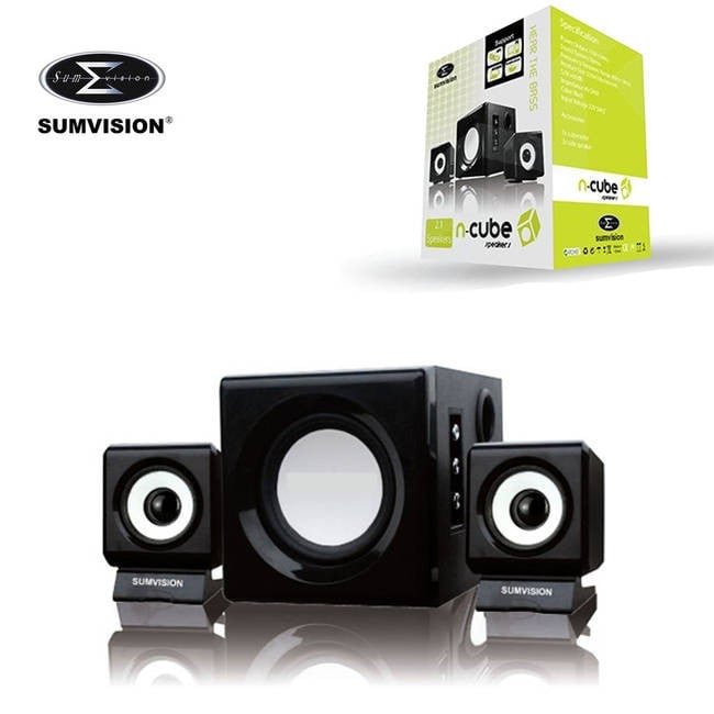 Sumvision N Cube Pro 2.1 Stereo Speaker System With Subwoofer 12W (SPK-NCUBE-PRO)