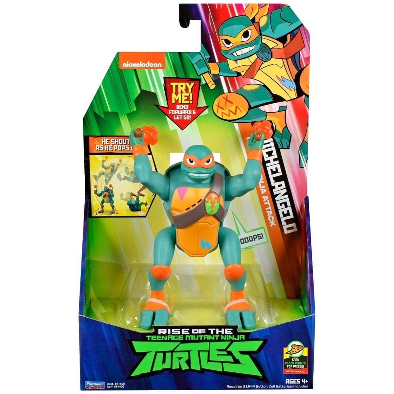 Kaufe Rise Of The Teenage Mutant Ninja Turtles Deluxe Ninja Michelangelo 81403 Orange Tmnt Michelangelo