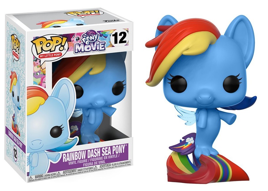 Funko POP! vinyl collectable figure - My Little Pony Movie - Rainbow Dash Sea Pony #12