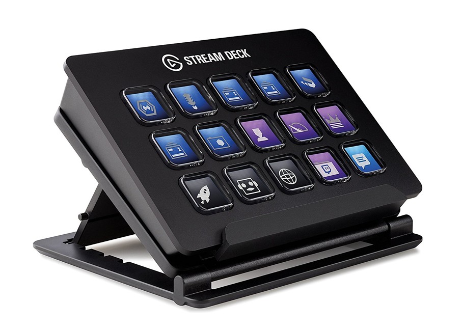 Elgato Stream Deck - Live Content Creation Controller with 15 Customizable LCD Keys, Adjustable Stand, for Windows 10 and MacOS 10.11 or later