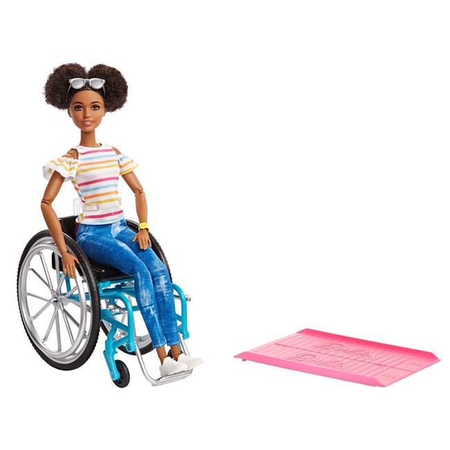 Barbie - Fashionista Dukke med Kørerstol - Brunette