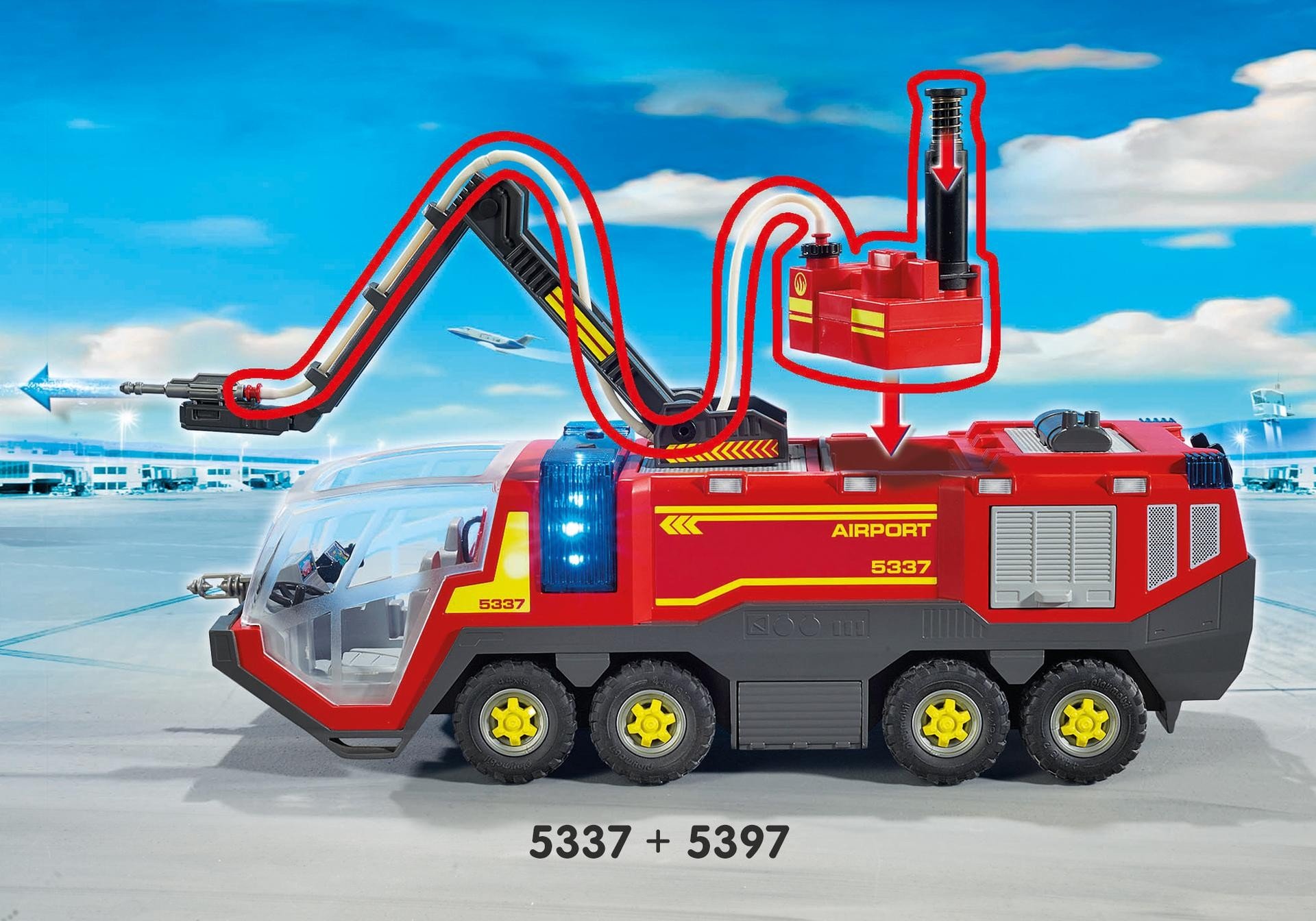 Buy Playmobil - Airport Fire Engine with Lights and Sound (5337)
