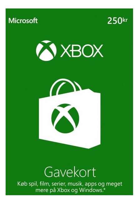 Microsoft Xbox Live Gift Card 250 Kroner (Xbox 360/Xbox One)