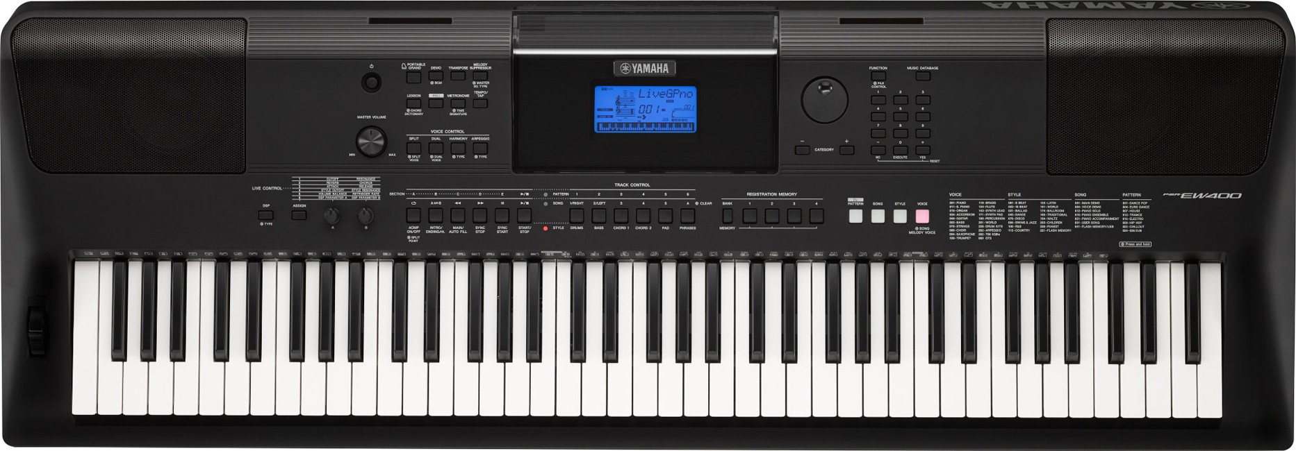 Yamaha - PSR - EW400 - Digital Keyboard