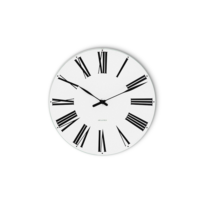 Arne Jacobsen – Roman Vægur – Ø21 cm – Hvid