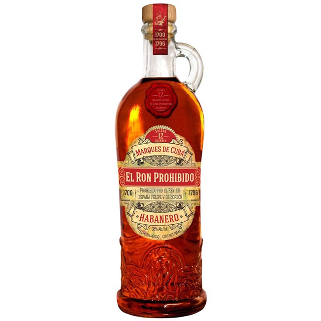 El Ron Prohibido - Habanero 12 Rum, 70 cl