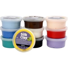 Silk Clay - Värilajitelma (10 x 40 g)