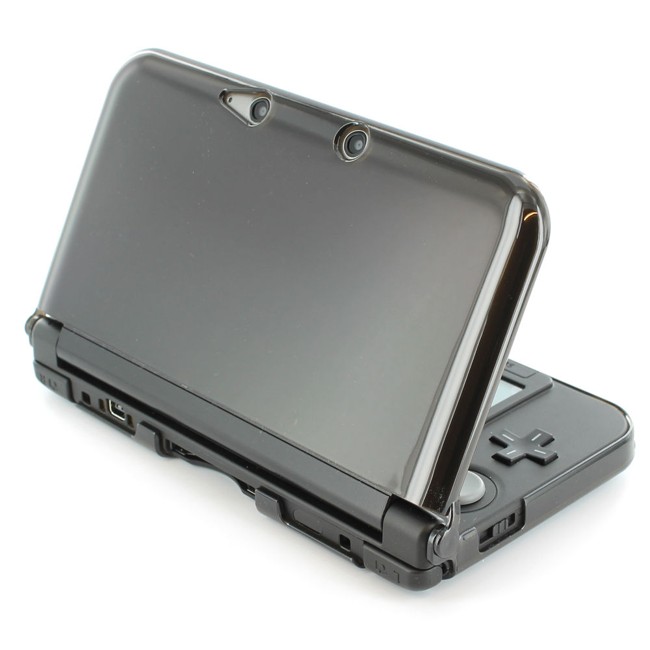 ZedLabz polycarbonate crystal hard case cover shell for Nintendo 3DS XL (Old 2012 model) protective armour - Smoke Black