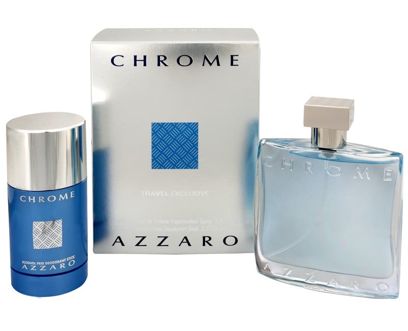 Azzaro - Chrome  EDT 100 ml + DEO Stick 75 g - Gavesæt