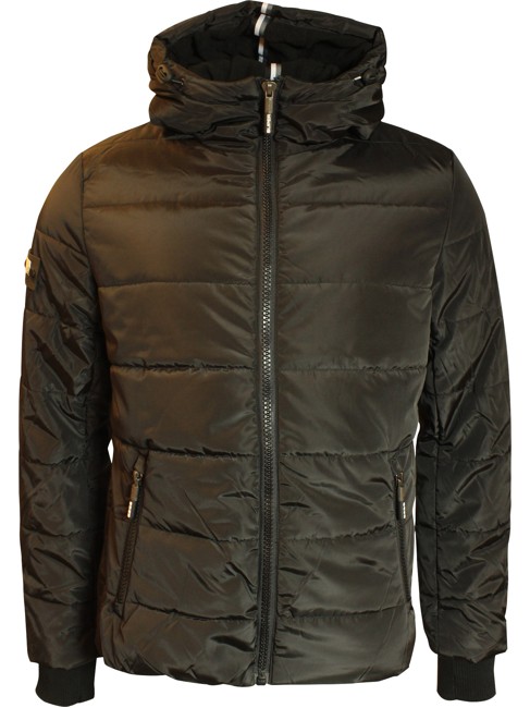 Superdry Polar Sports Puffer Jacket Black Cobalt